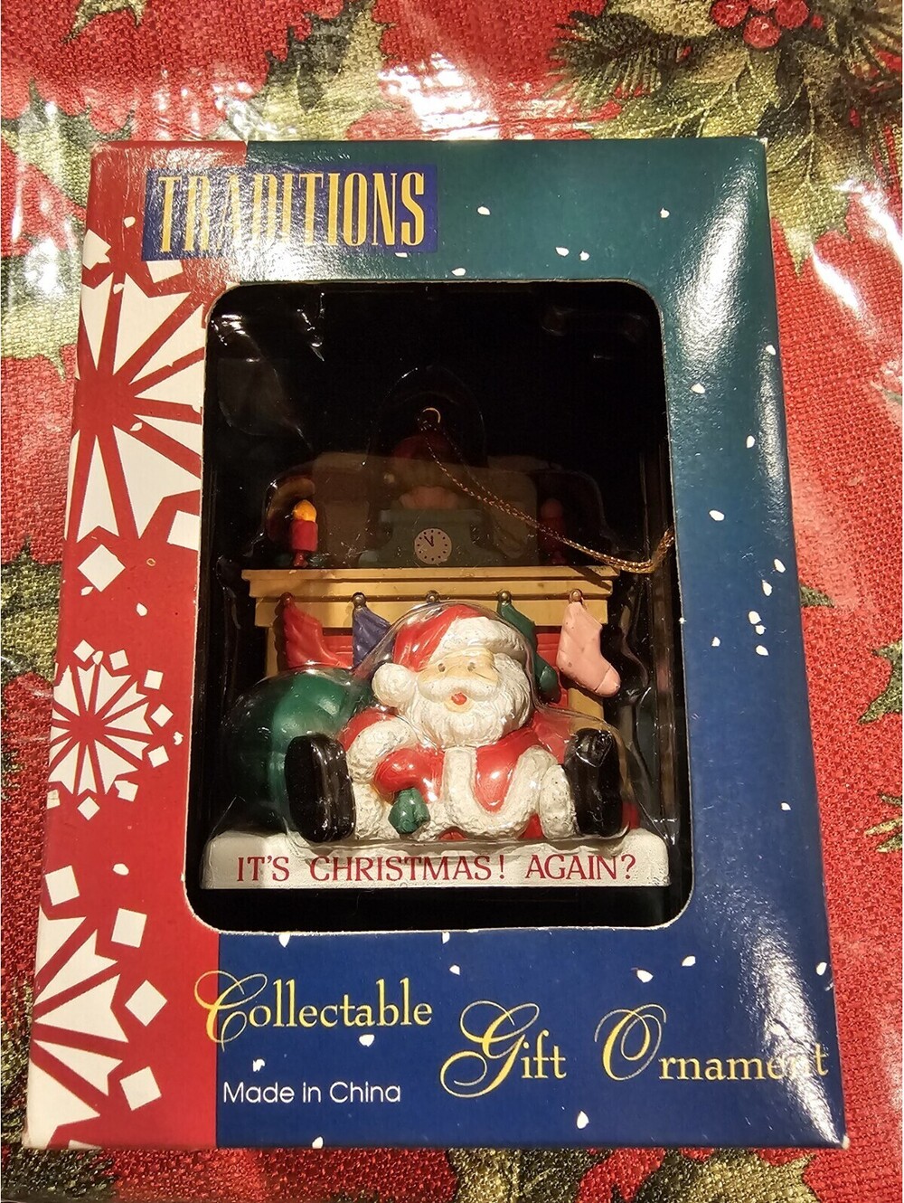 Traditions Christmas Ornament..IT’S CHRISTMAS ! AGAIN? 1995 Collectible Gift